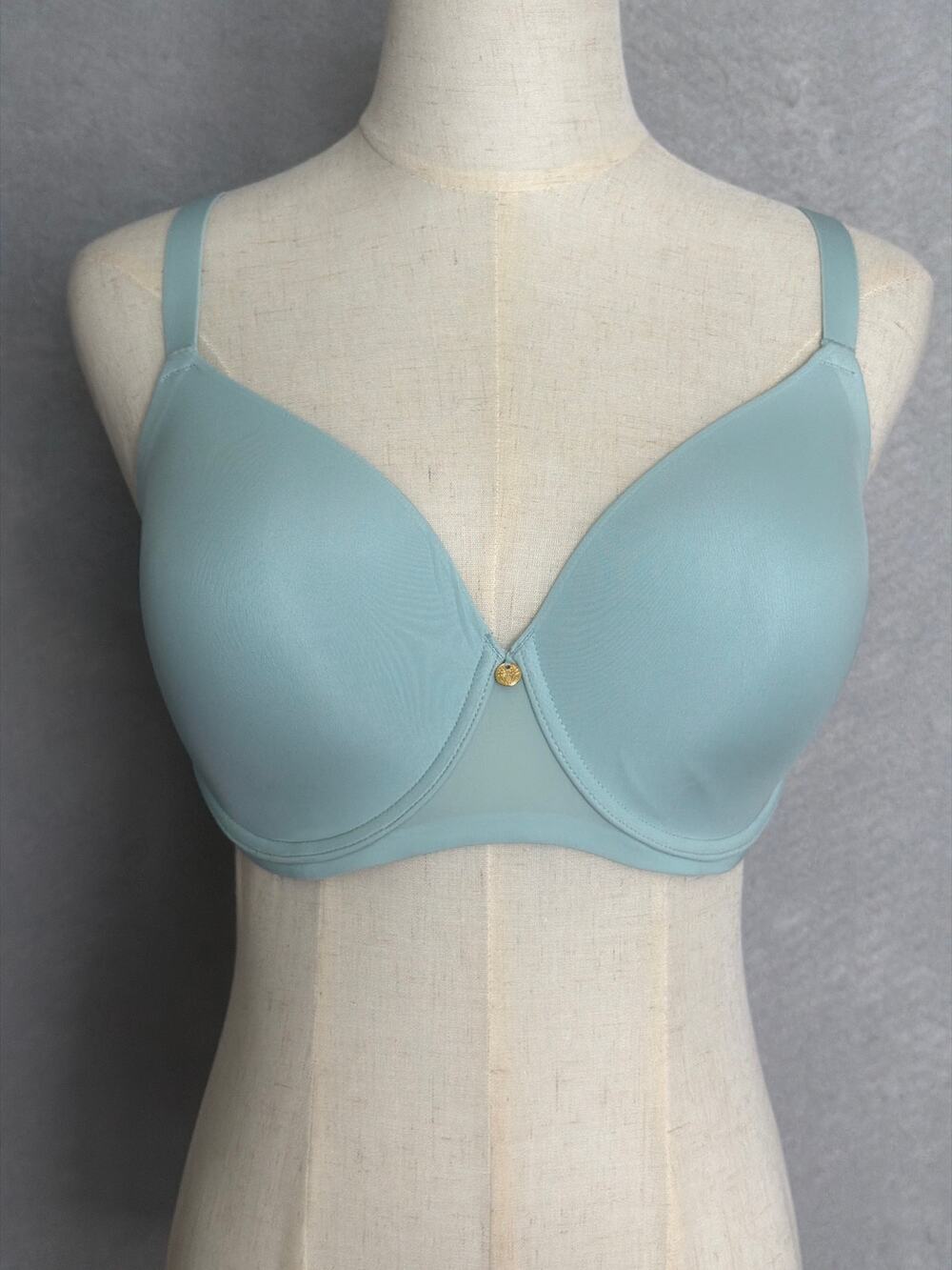 Natori Cloud Comfort T-shirt Bra Back Smoothing Cold Green Women's 34DDD NEW